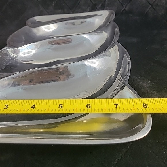 Pintel Collection by Towle‎ 14"x8" Hot & Cold Relish Serving Tray INDIA Decor - Picture 13 of 14